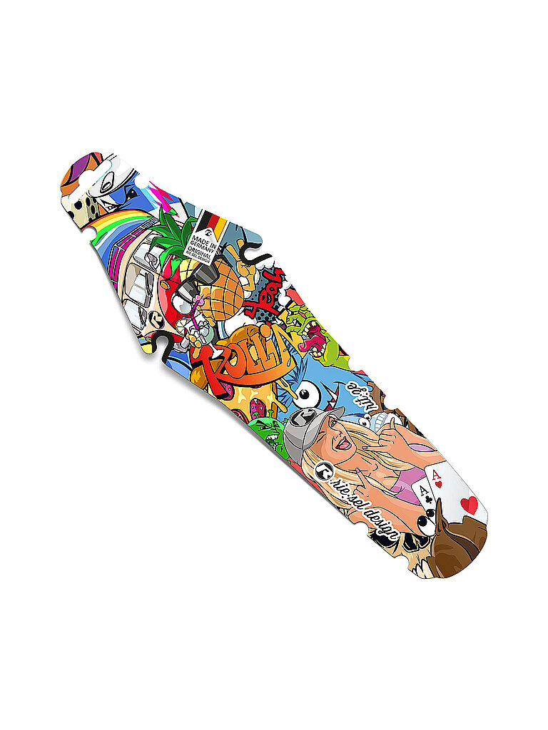 RIESEL DESIGN Mudguard rit:ze Stickerbomb Eyecatcher bunt